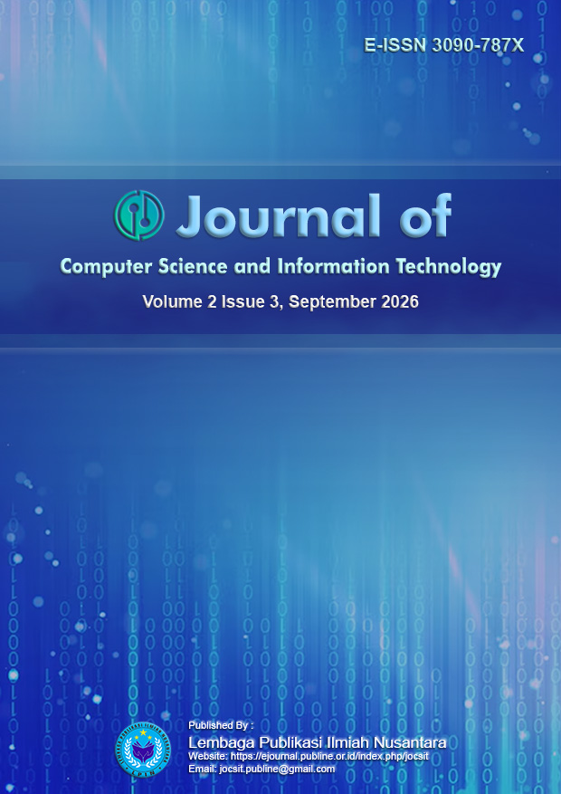 					View Vol. 2 No. 3 (2026): Journal of Computer Science and Information Technology, September 2026
				
