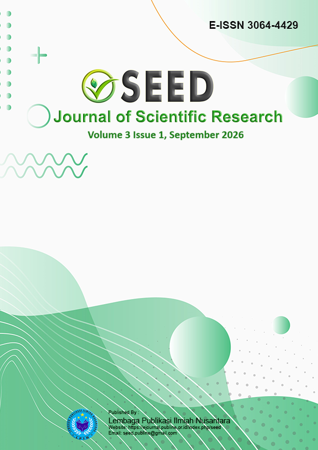 					View Vol. 3 No. 1 (2026): SEED: Journal of Scientific Research, September 2026
				