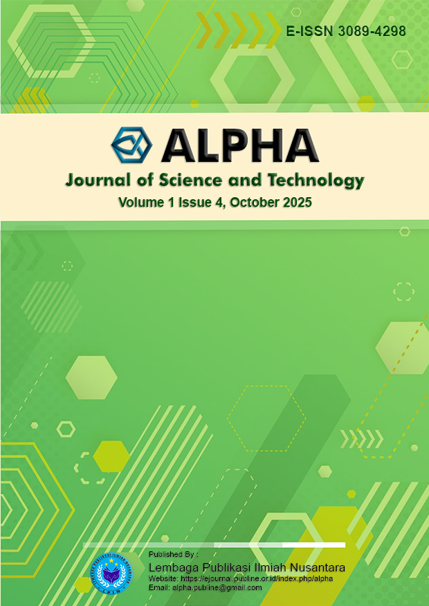 					View Vol. 1 No. 4 (2025): Journal of Science and Technology: Alpha, October 2025
				