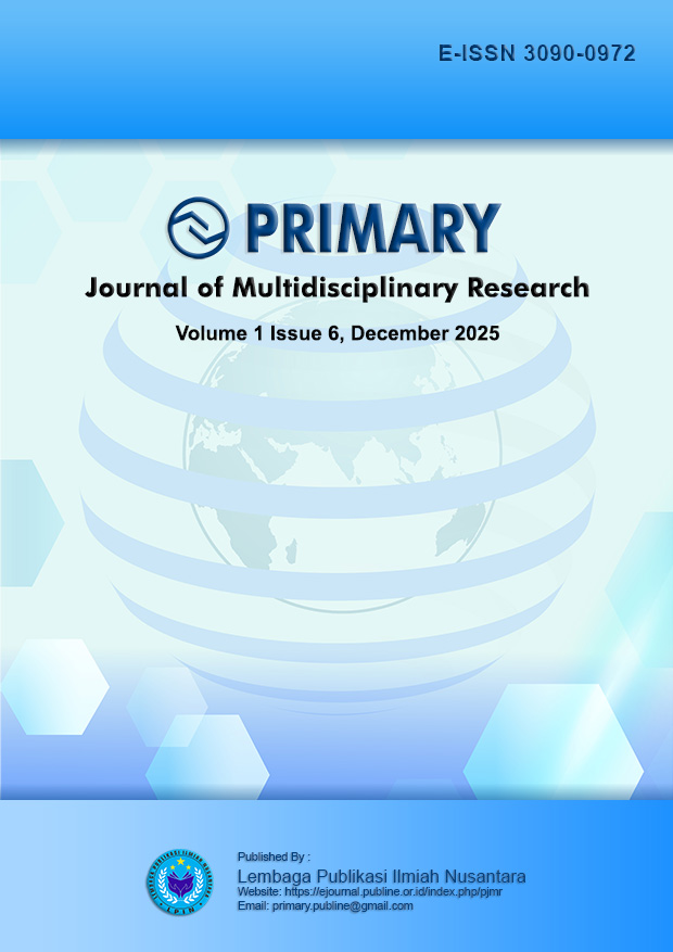 					View Vol. 1 No. 6 (2025): PRIMARY: Journal of Multidisciplinary Research, December 2025
				